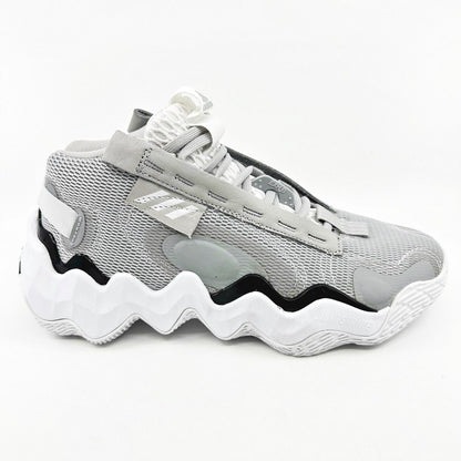 Adidas Exhibit B Mid Gray White Womens Size 8 Basketball Sneakers GY8983