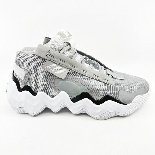 Adidas Exhibit B Mid Gray White Womens Size 8 Basketball Sneakers GY8983