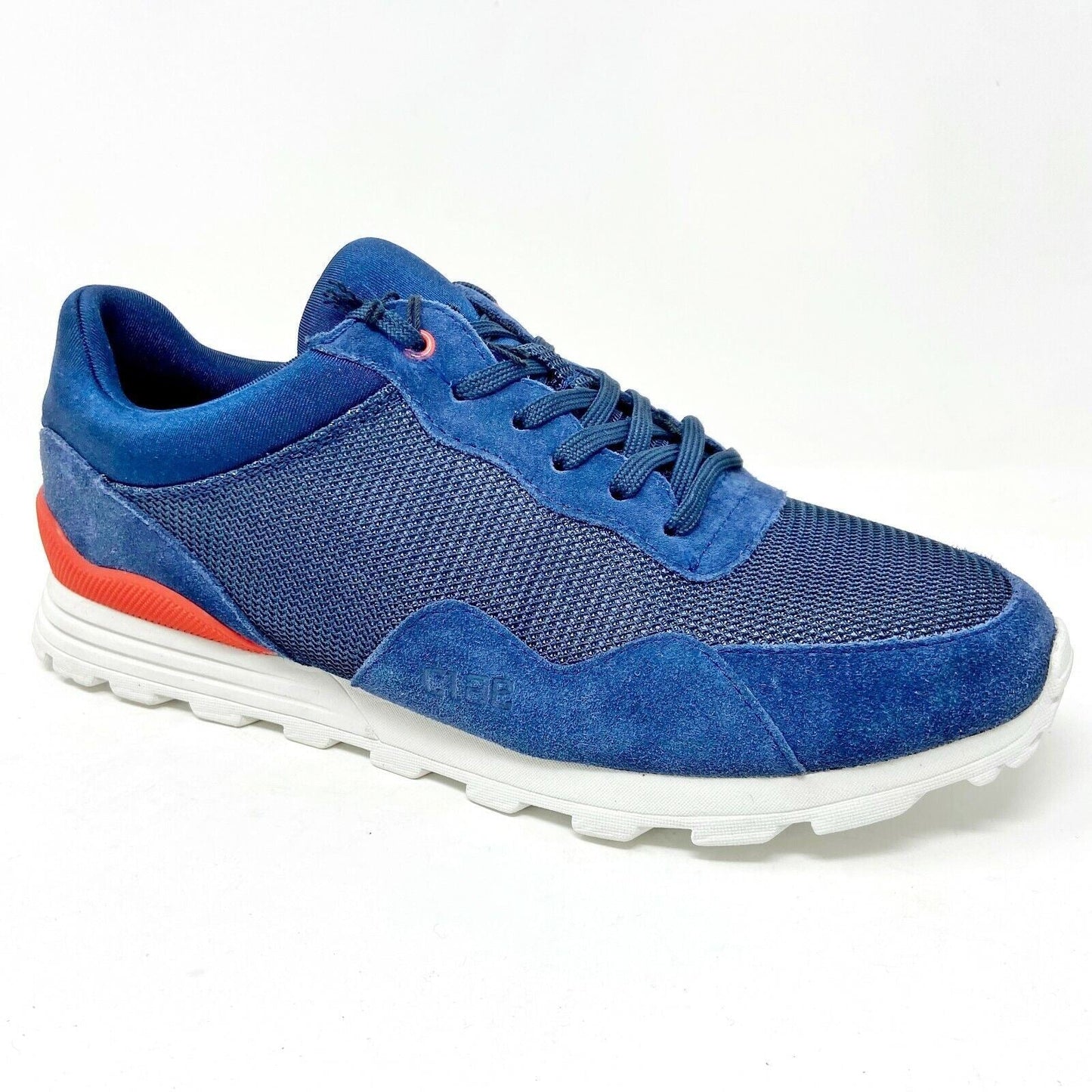 Clae Hoffman Midnight Suede Deep Navy Mesh Mens Casual Shoes Sneakers