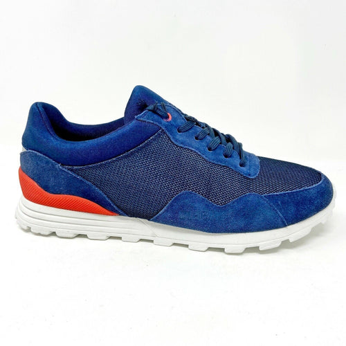 Clae Hoffman Midnight Suede Deep Navy Mesh Mens Casual Shoes Sneakers