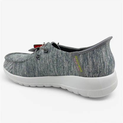 Skechers Go Walk Joy Iris Gray Womens Wide Athletic Sneaker