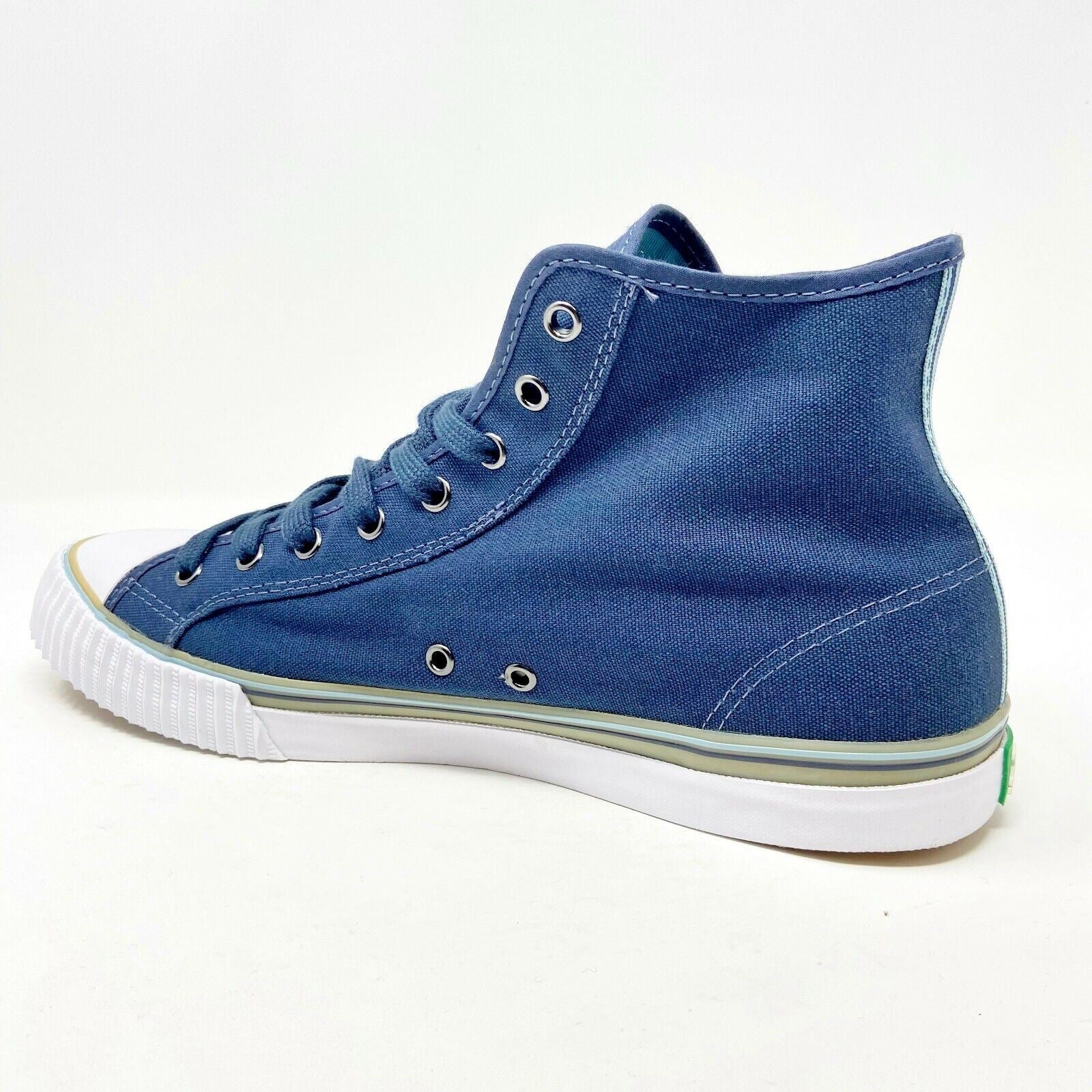 PF Flyers Center Hi Reiss Navy Blue White Womens Casual Shoes PM11CH2C