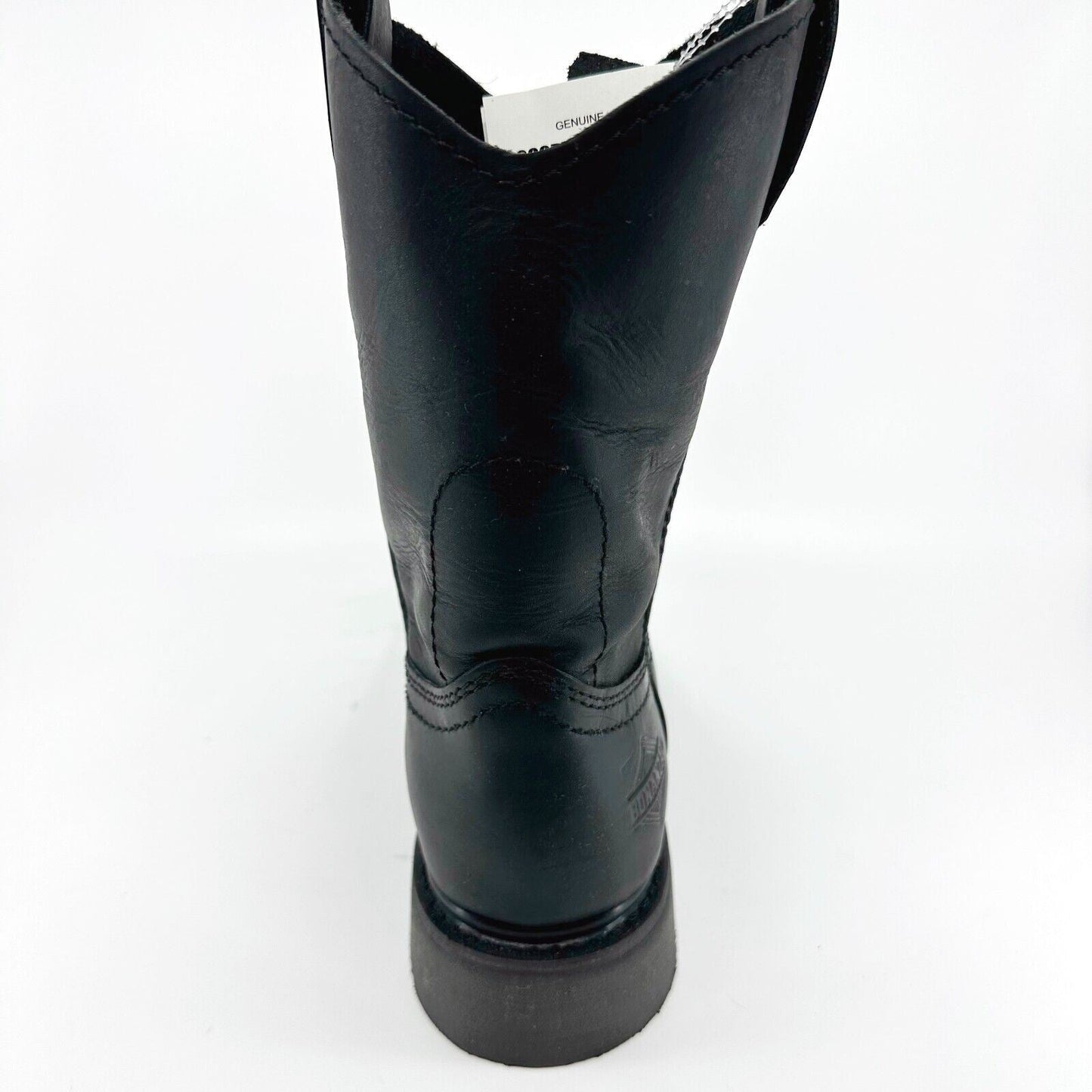 Bonanza 10" Wellington Goodyear Welt Black Leather Mens Steel Toe Boots BAT102