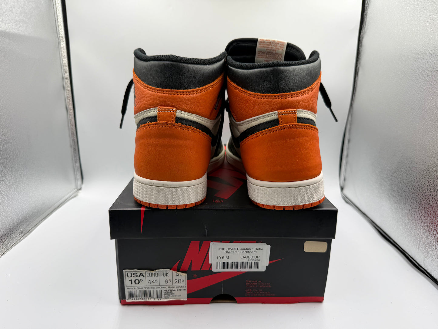 PRE OWNED Jordan 1 Retro Shattered Backboard