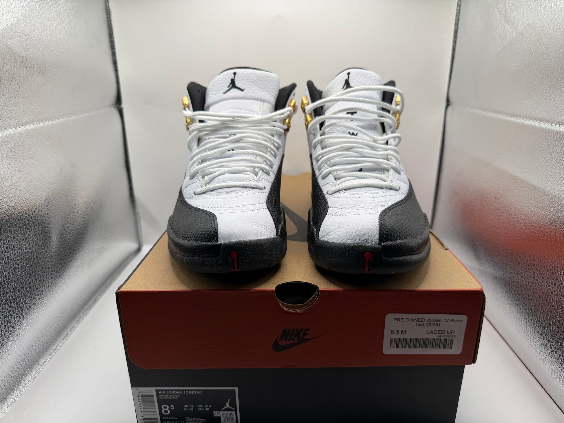 PRE OWNED Jordan 12 Retro Taxi (2025)