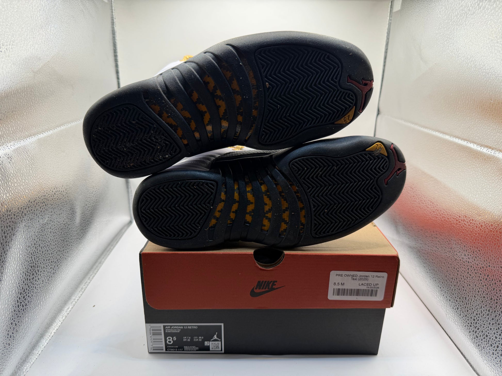 PRE OWNED Jordan 12 Retro Taxi (2025)