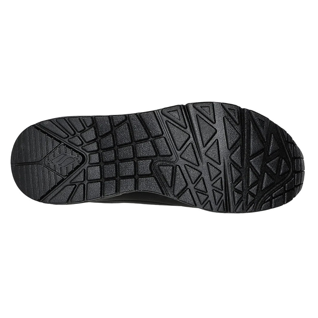 Women's Wide Fit Skechers Uno 155196W Shimmer Away Trainers