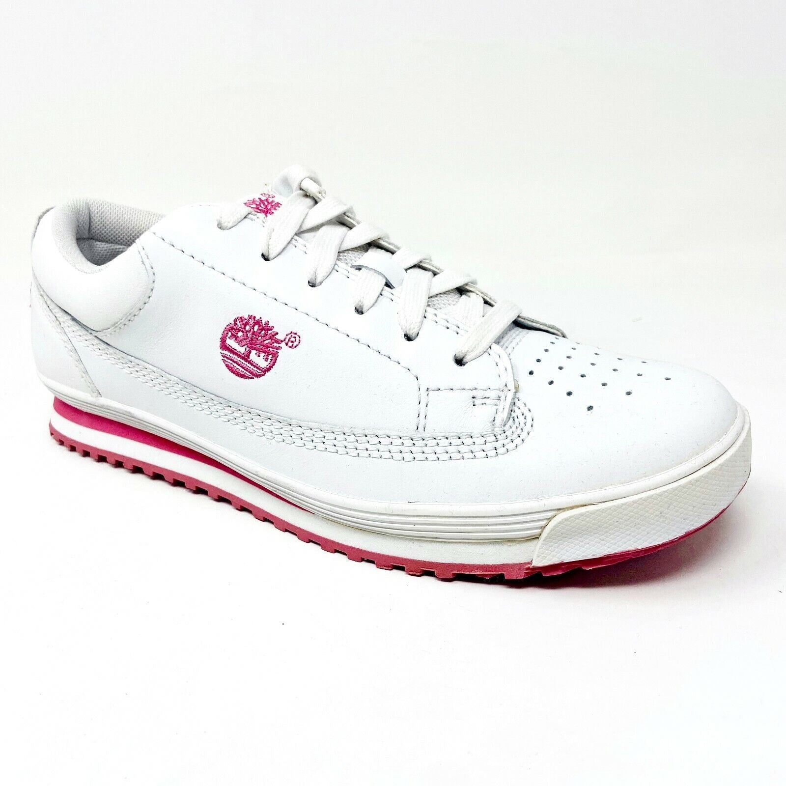 Timberland Timbercourt White Leather Womens Casual Sneakers 18383