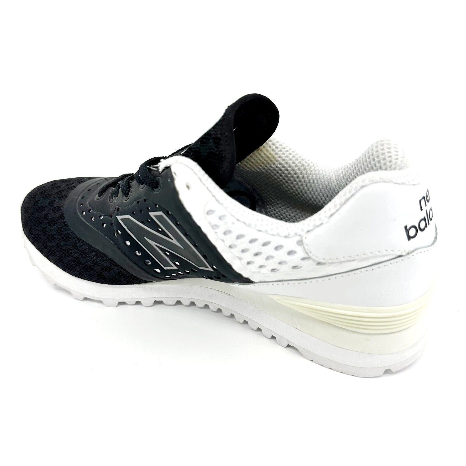 New Balance 574 Re-Engineered Black White Retro Mens Sneakers MTL574MB