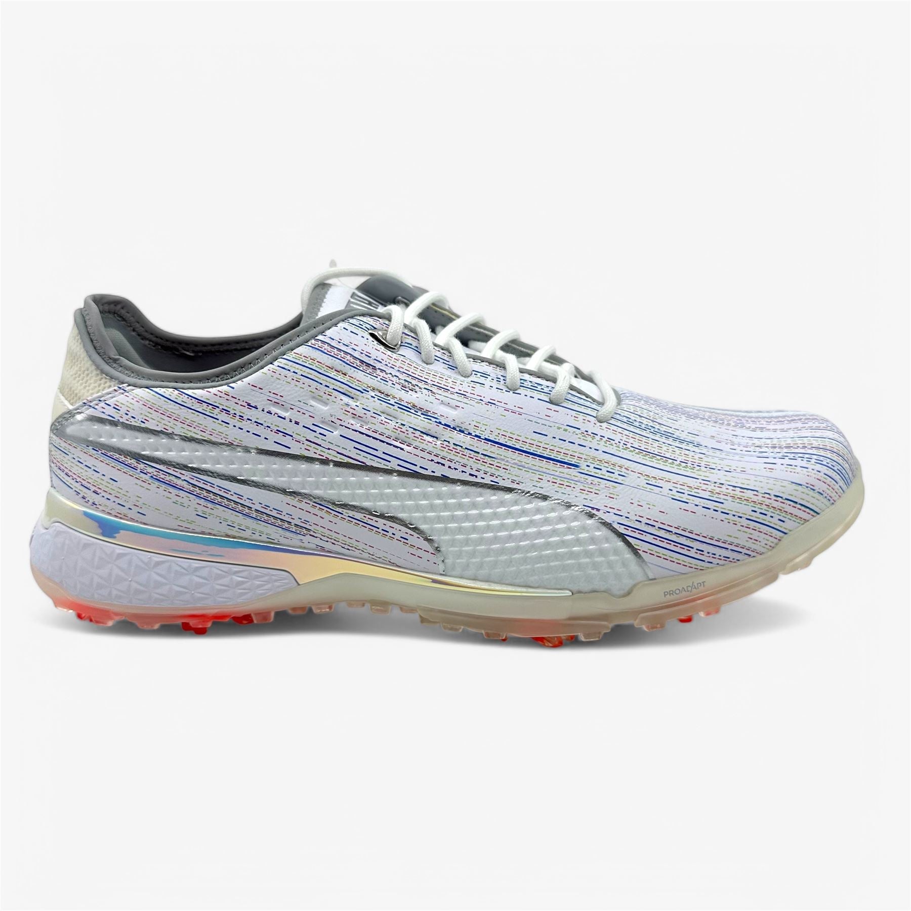 PUMA Proadapt Spectra White Silver Mens Waterproof Golf Shoes