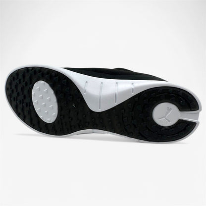 PUMA Laguna Fusion Slip On Black Silver Womens Spikeless Golf Shoes