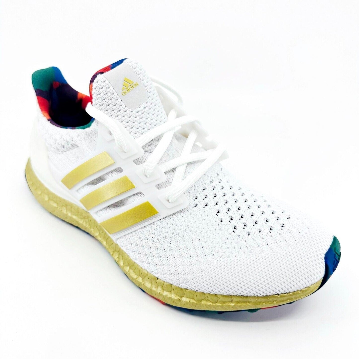 Adidas UltraBoost 5.0 DNA Title IX White Gold Womens Running Shoes HP7425