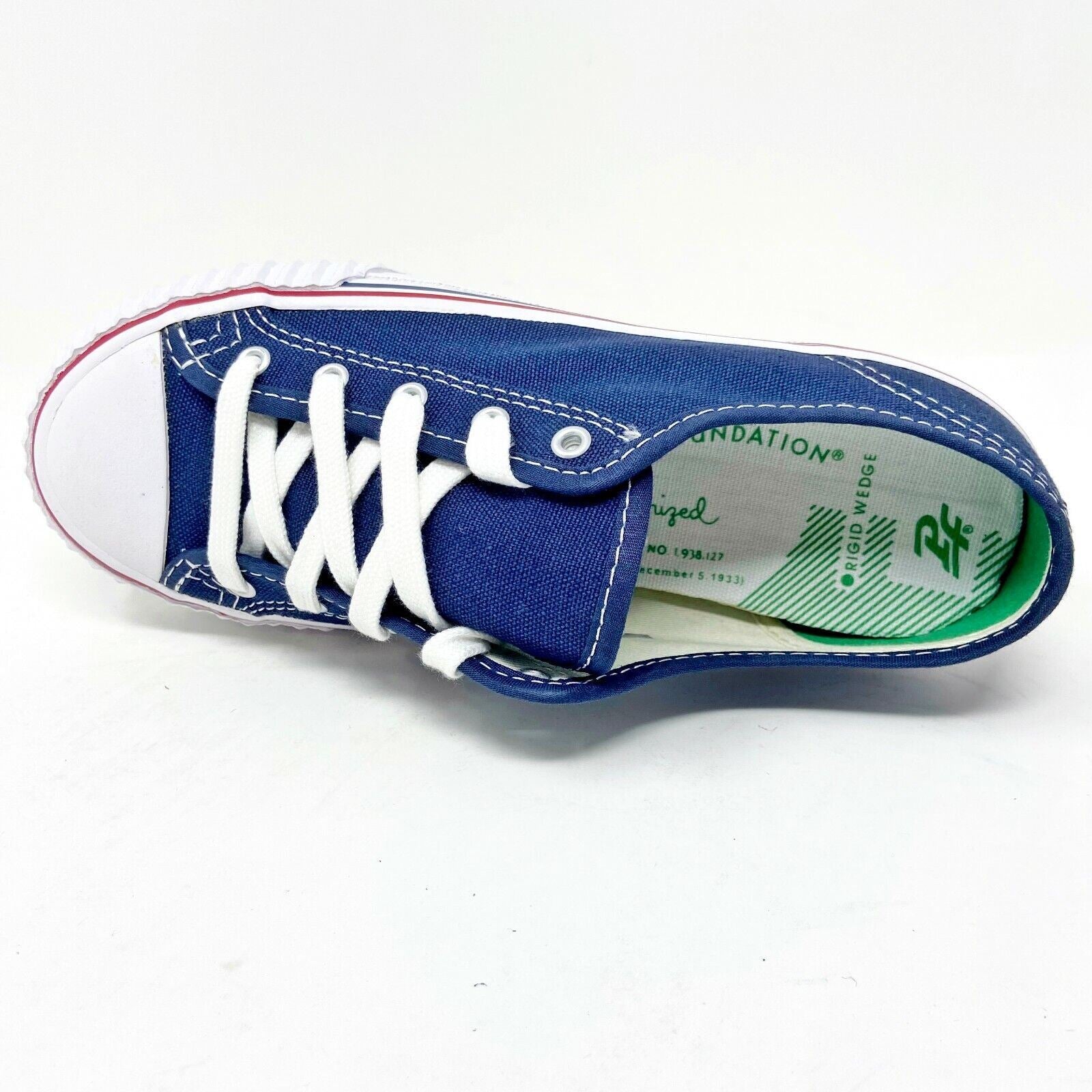 PF Flyers Center Lo Reiss Navy White Kids Retro Sneakers KC1002NV