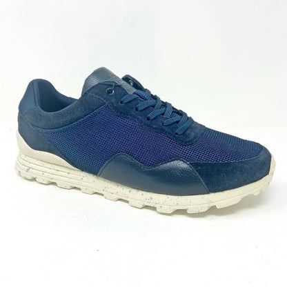 Clae Hoffman Navy Suede Mesh Mens Size 8.5  Premium Casual Sneakers