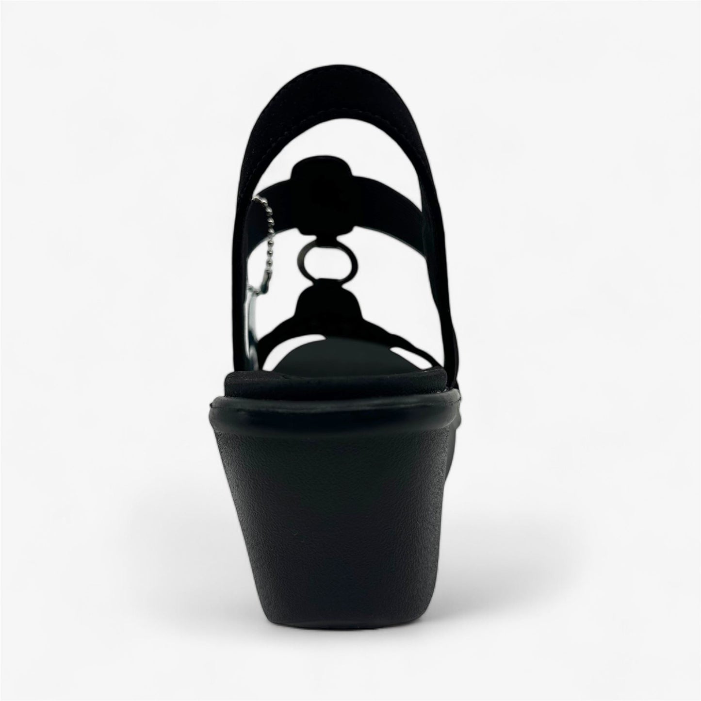 Skechers Rumble On Queen B2 Black Silver Womens Sandal Strappy