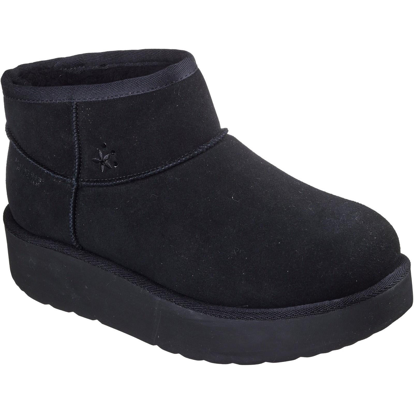Women's Wide Fit Skechers 169143 Slip-ins Keep Cozy Boots