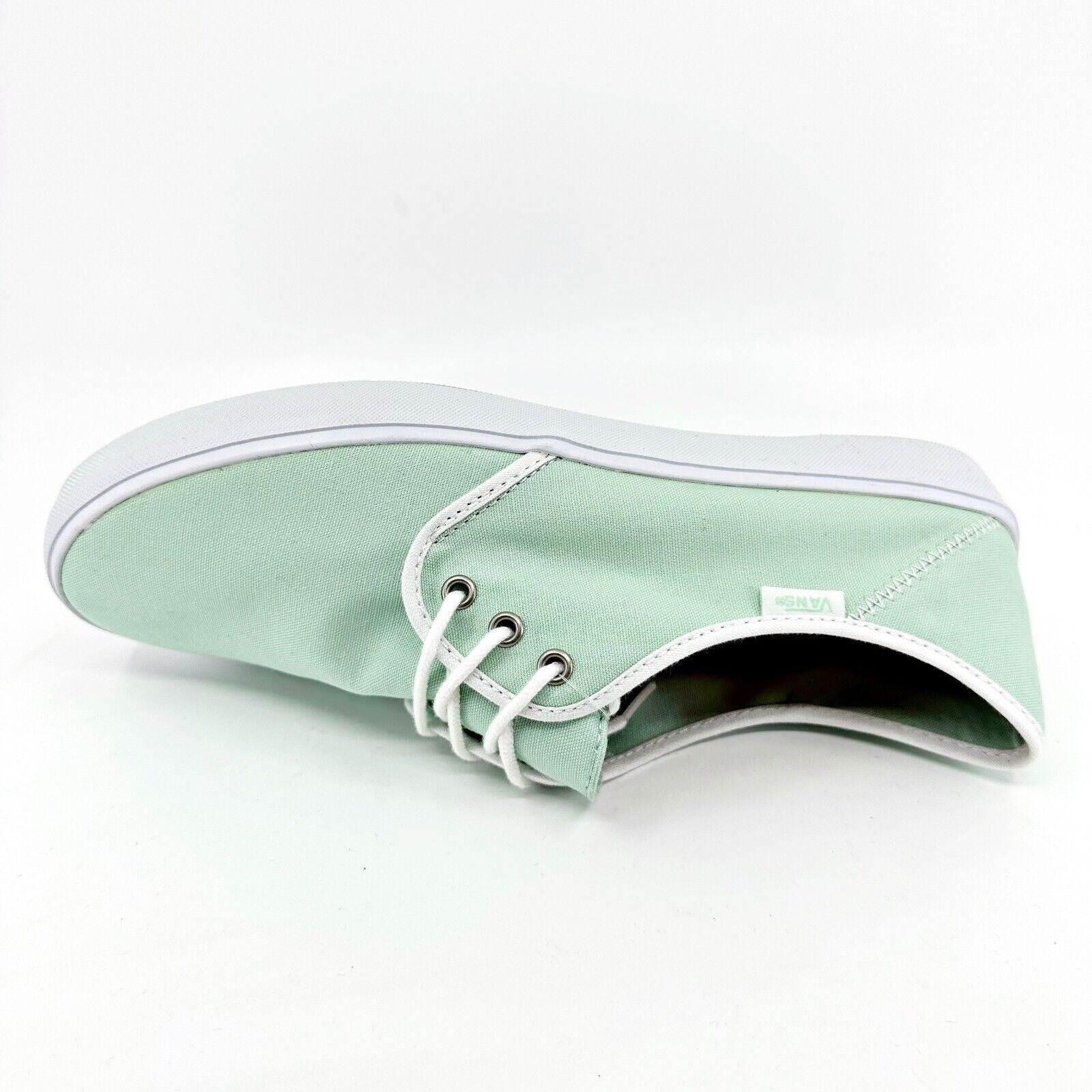 VANS Tazie SF Gossamer Green White Sneakers Womens Size 9.5