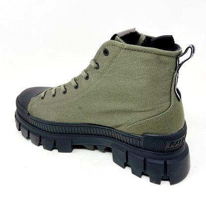 Palladium Revolt Hi TX Olive Night Green Womens Size 10 Platform Boots 97242 309