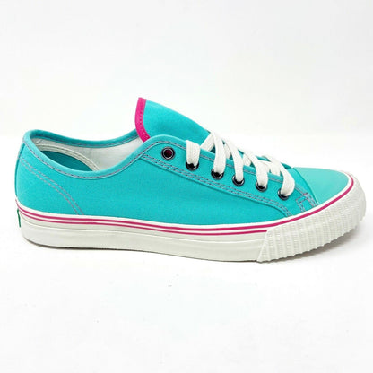 PF Flyers Center Lo Riess Teal White Mens Retro Shoe Sneakers PM11CL2E