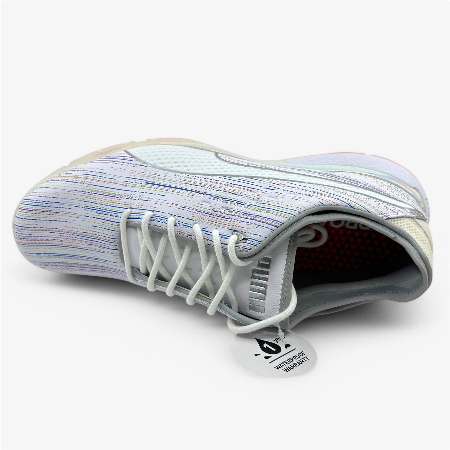 PUMA Proadapt Spectra White Silver Mens Waterproof Golf Shoes