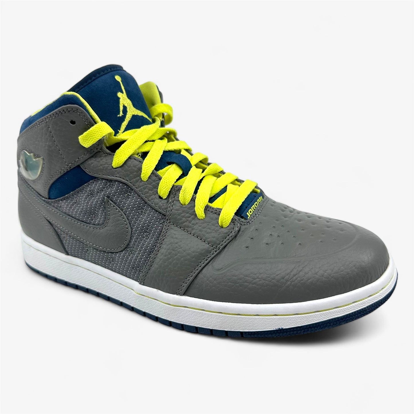 Jordan Air Jordan 1 Retro 97 TXT White Pewter Electric Yellow Mens Sneaker