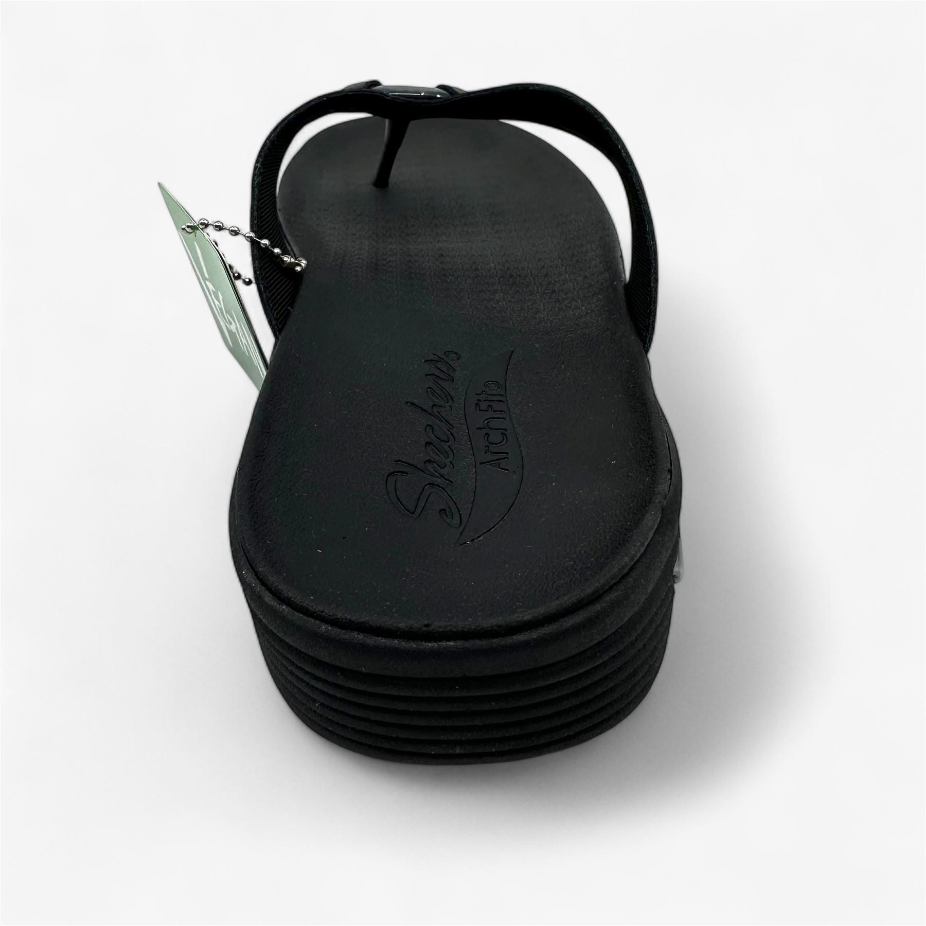 Skechers Arch Fit Maui Summer Fun Black Womens Sandal Thong