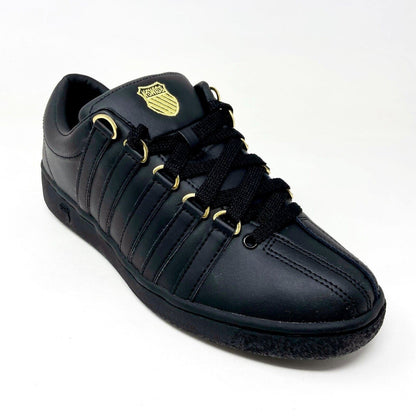 K-Swiss Classic 2000 Black Gold Mens Casual Shoes Sneakers Shoes 06506 015