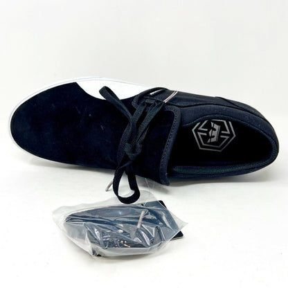 Supra Cuba Black White Mens Suede Skateboard Sneakers 08106 002