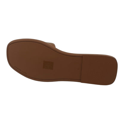 Tory Burch Double T Sport Slide Bourdon Miele Gold Womens Nappa Leather Slide