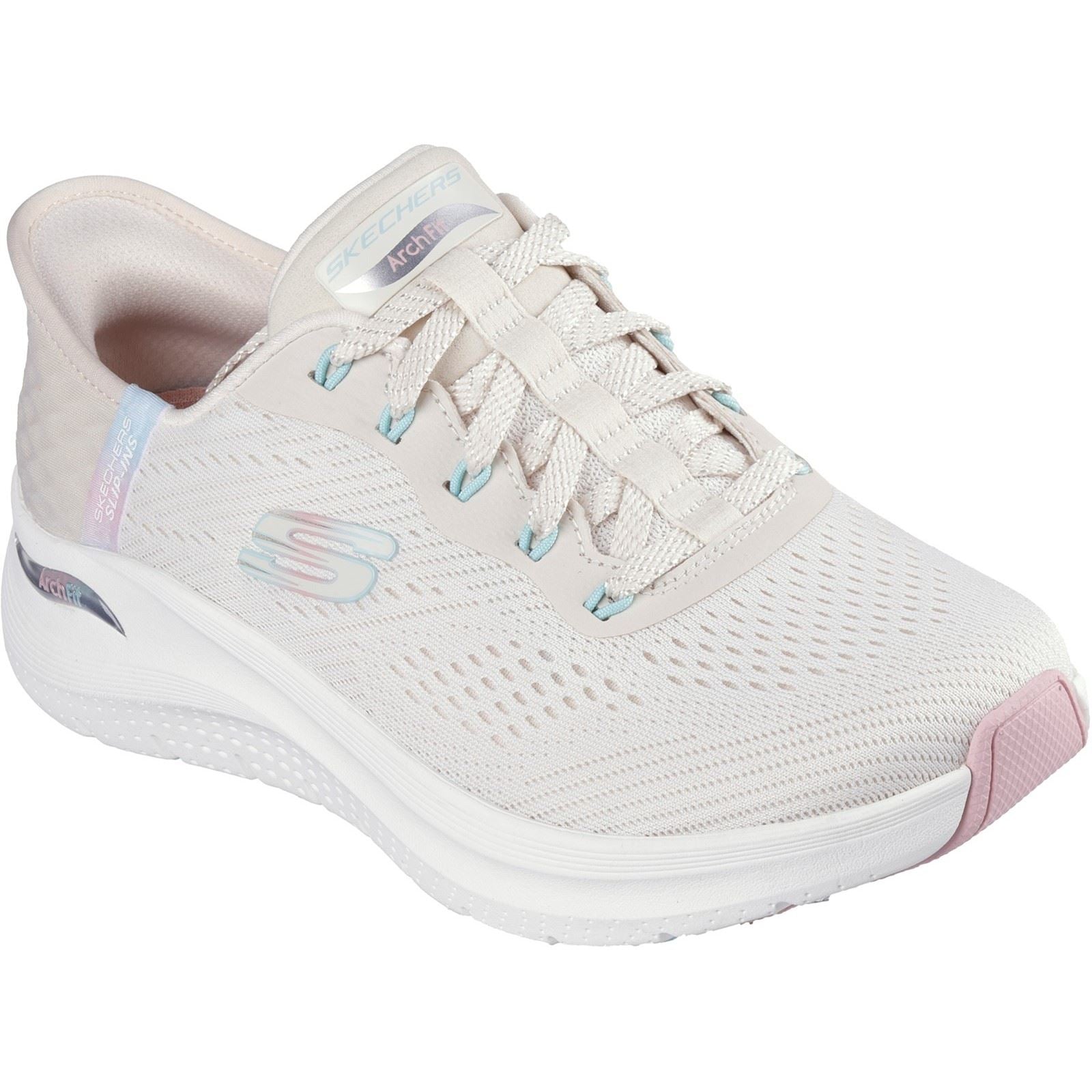 Women's Wide Fit Skechers 150066 Slip-ins Arch Fit 2.0 Easy Chic Trainers