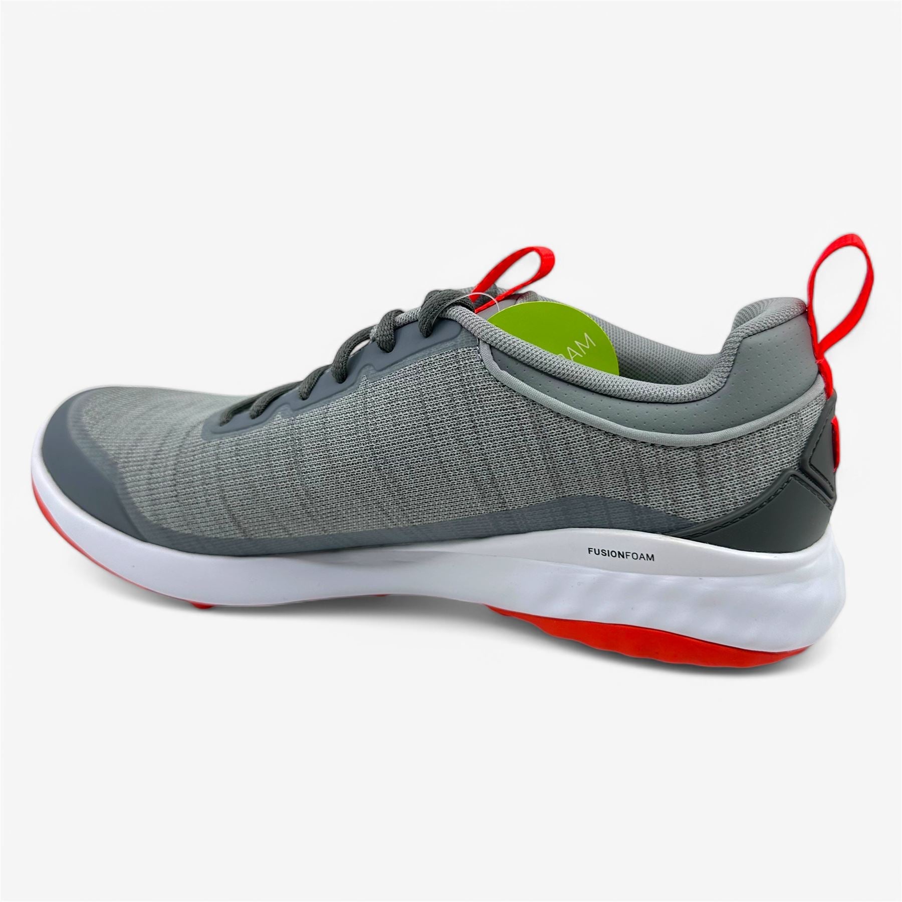 PUMA Fusion Pro Cool Mid Gray Silver Mens Extra Wide Spikeless Golf Shoes