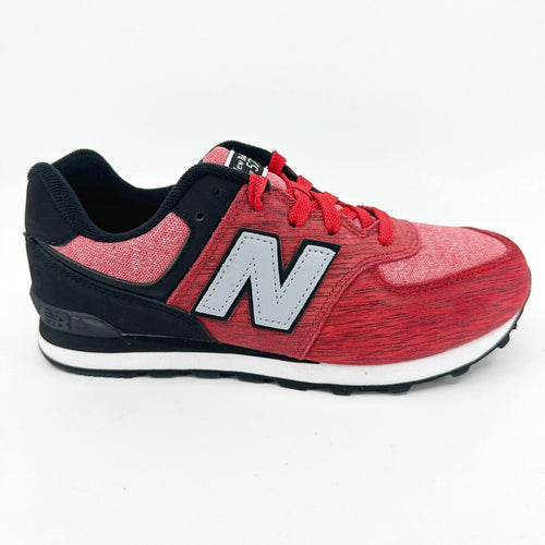 New Balance 574 Classics Sweatshirt Red Black Kids Running Sneakers KL574BEG