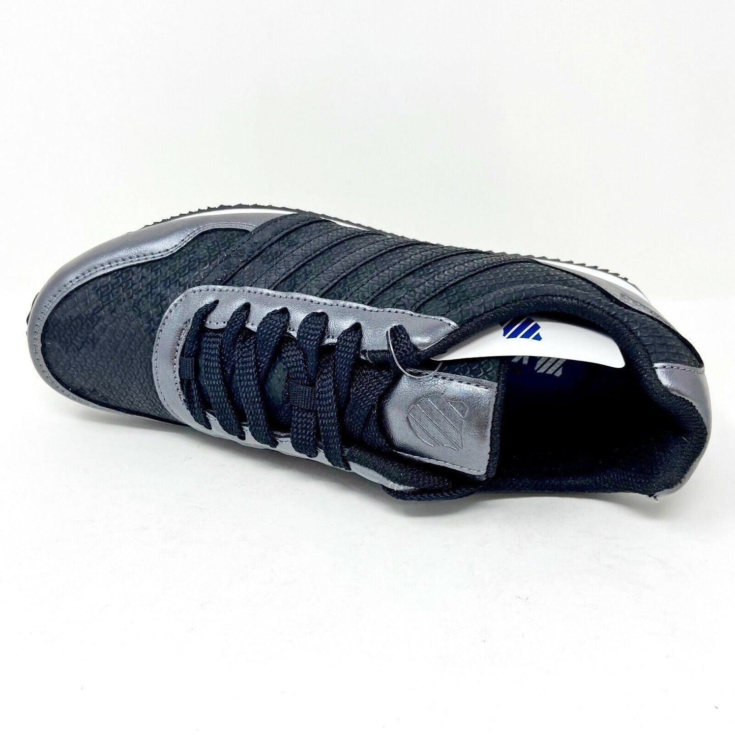 K-Swiss New Haven Snake CMF Black White Womens Size 8.5 Sneakers 95115 002