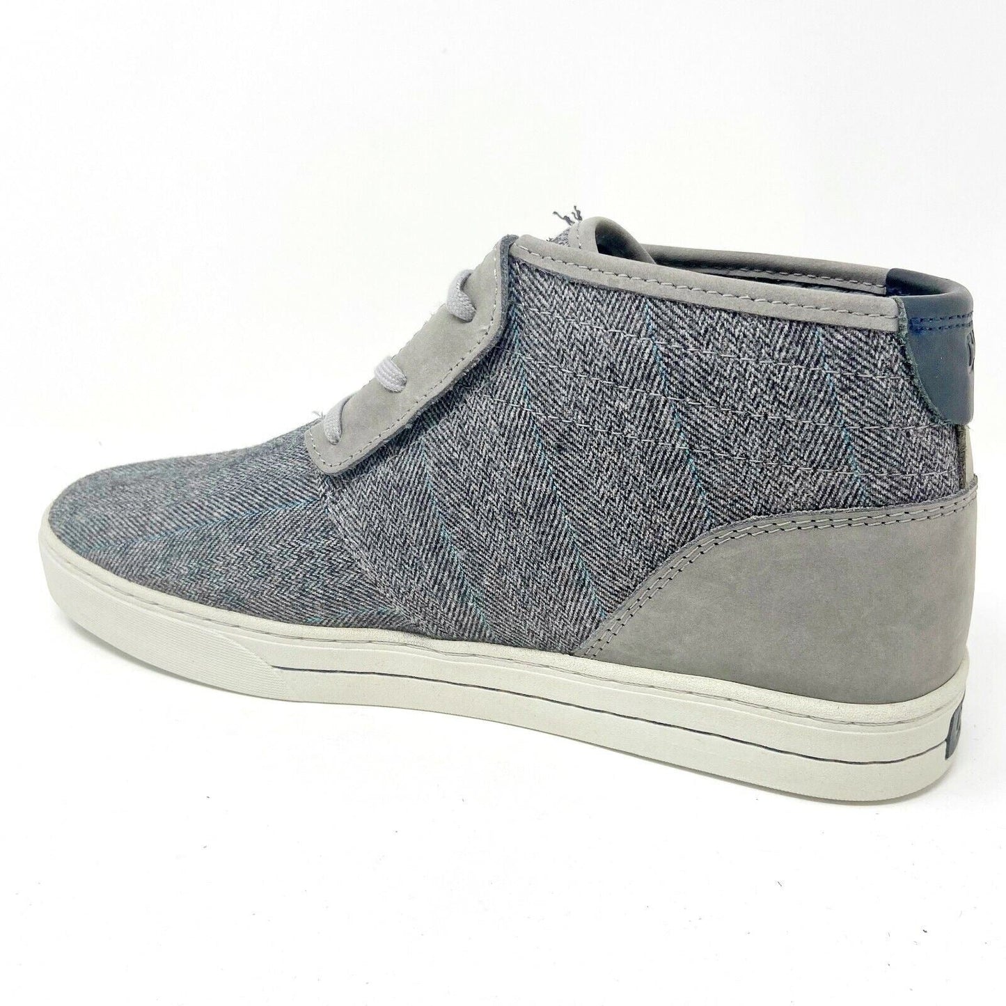 Clae McQueen Charcoal Deep Navy Mens Mid Premium Casual Sneakers
