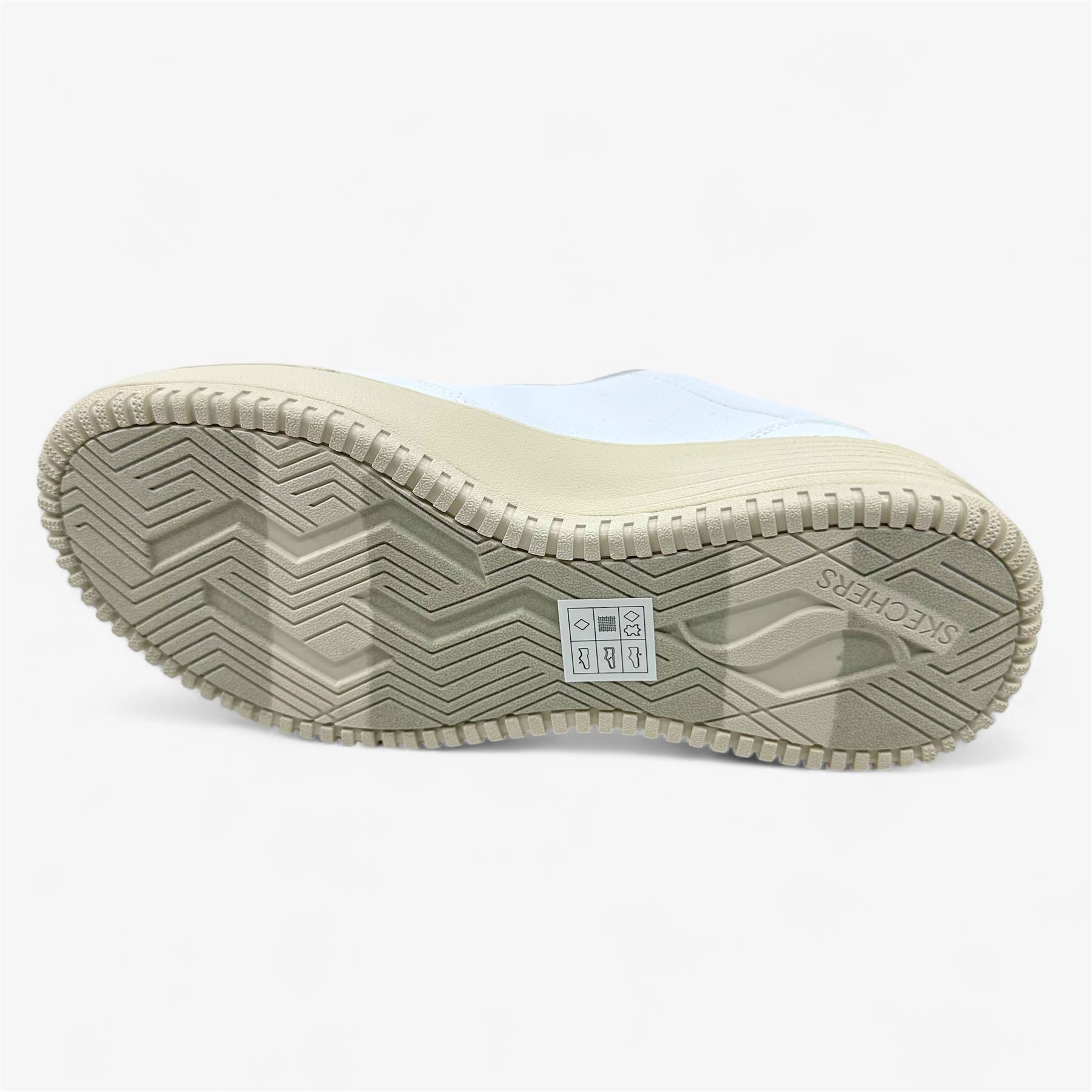 Skechers Grand 92 Be Lifted White Natural Womens Court Classics Sneaker