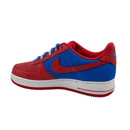 Nike Air Force 1  Photo Blue Hyper Red Mens Athletic Sneaker