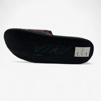 AND1 Gel Slide Black White Pink Glo Womens Sandal Slide