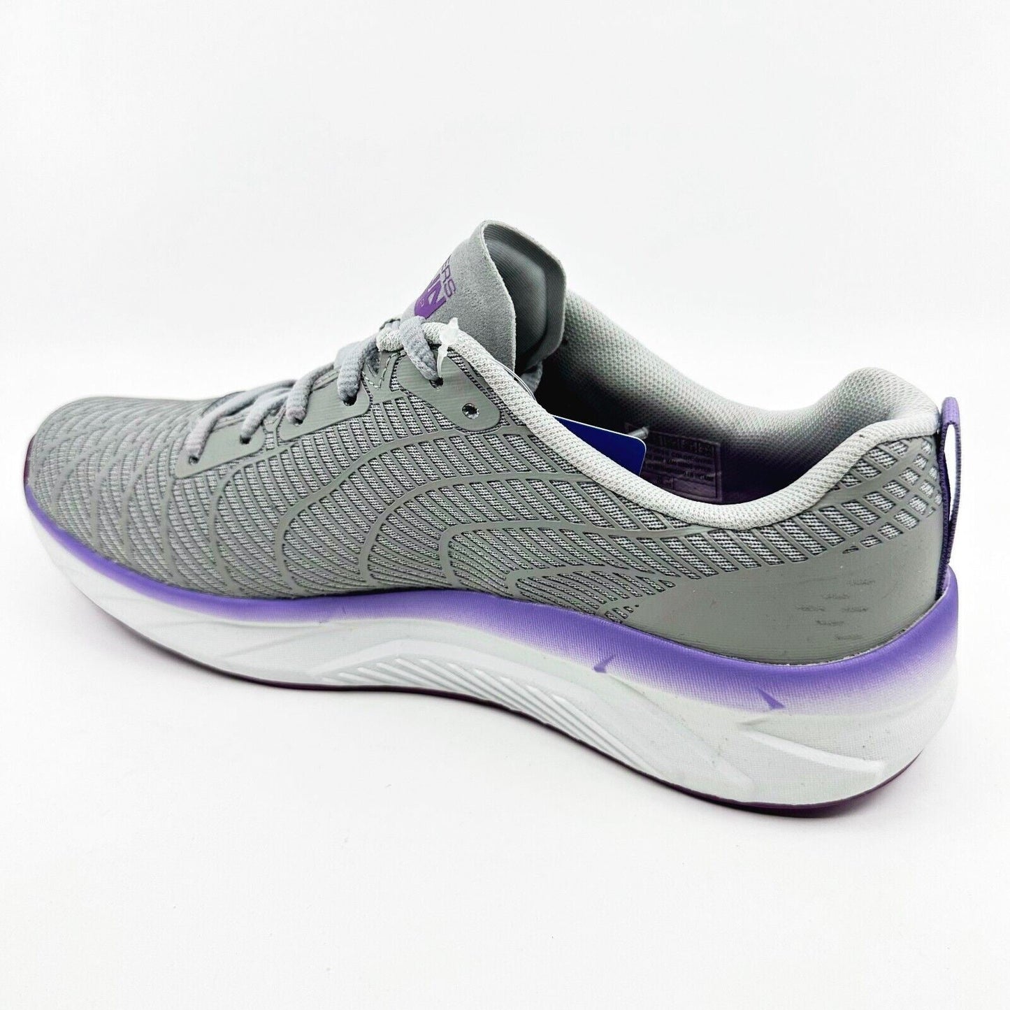 Skechers Go Run Balance 2 Gray Purple Womens Athletic Running Shoes
