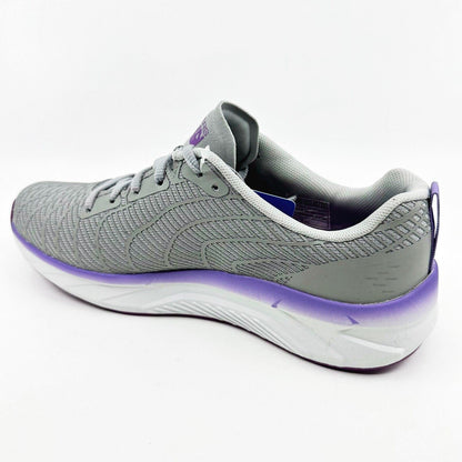 Skechers Go Run Balance 2 Gray Purple Womens Athletic Running Shoes