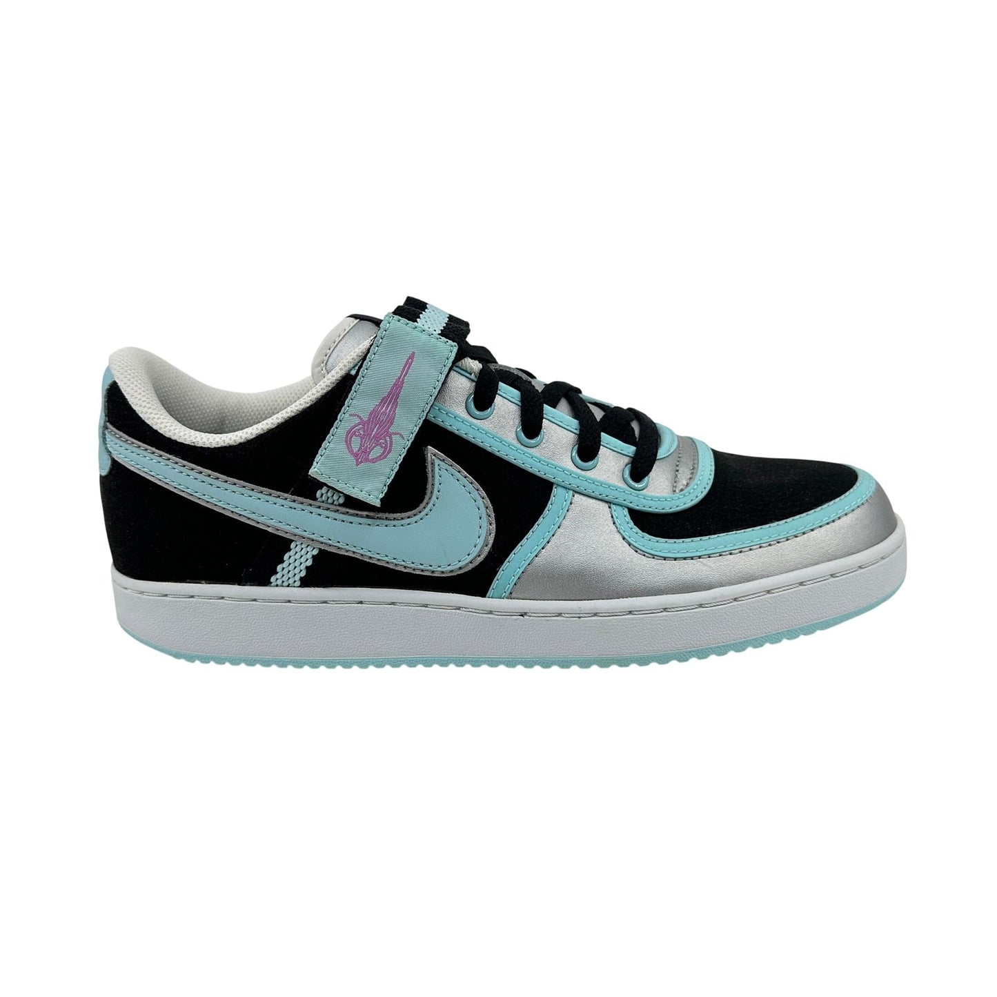 Nike Vandal Low Black Glacier Blue Silver Mens Athletic Sneaker