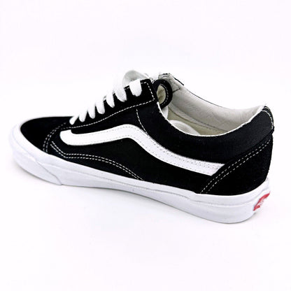 Vans Vault OG Old Skool LX (Suede Canvas) Black True White Womens Sneakers