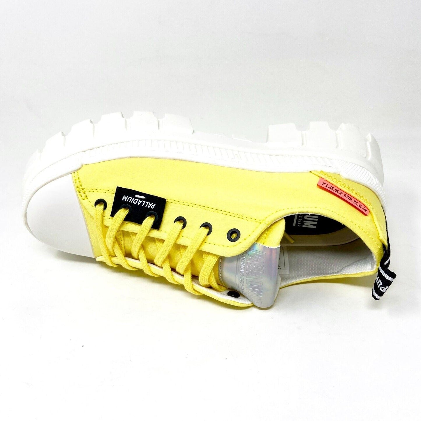 Palladium Revolt LO TX Aurora Yellow White Womens Platform Boots 97243 724