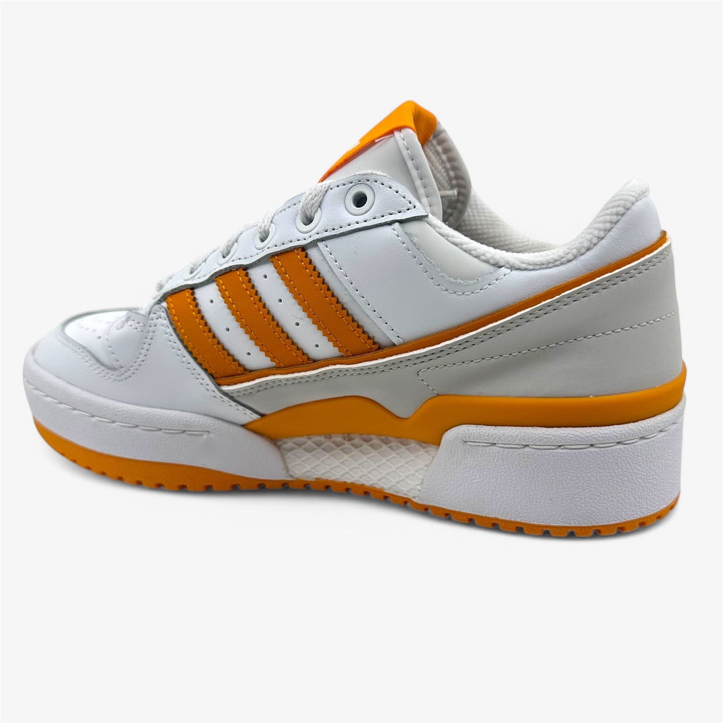 Adidas Forum Bold Stripes Cloud White Orange Womens Athletic Sneaker