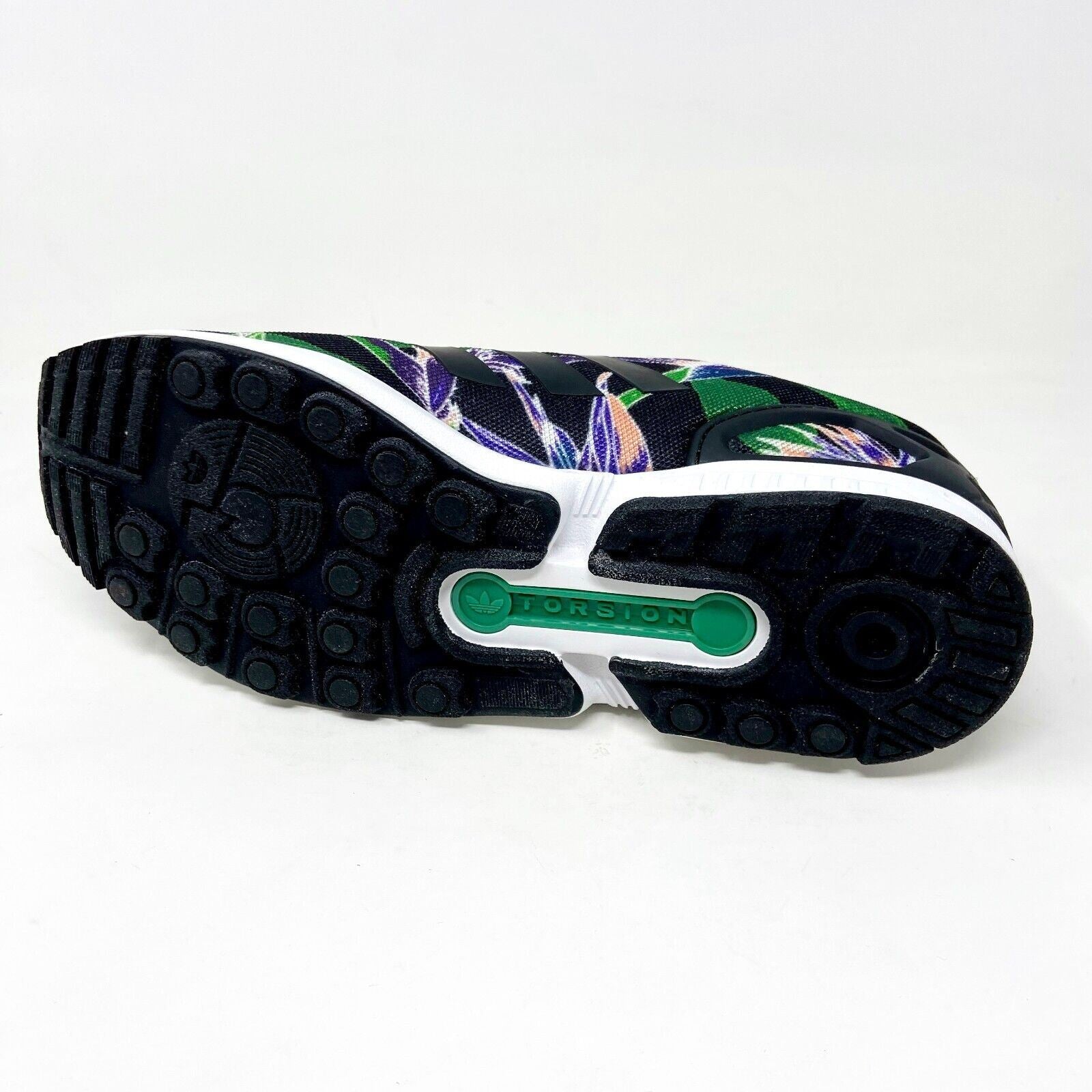 Adidas Originals ZX Flux Torsion Hawaiian Black White Mens Running Shoes B34518