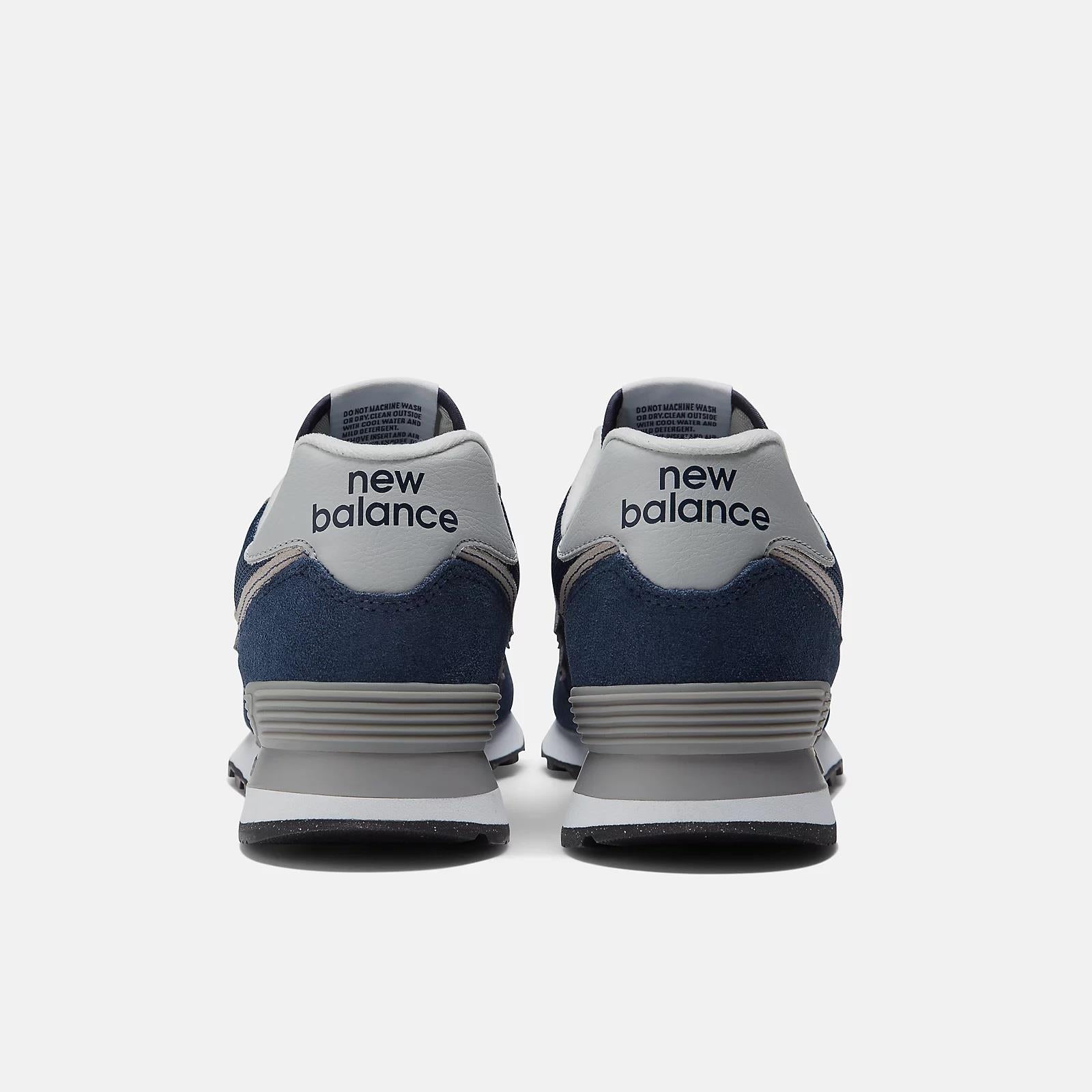 Women's Wide Fit New Balance ML574EVN Walking/Running Trainers - Exclusive - Navy ENCAP