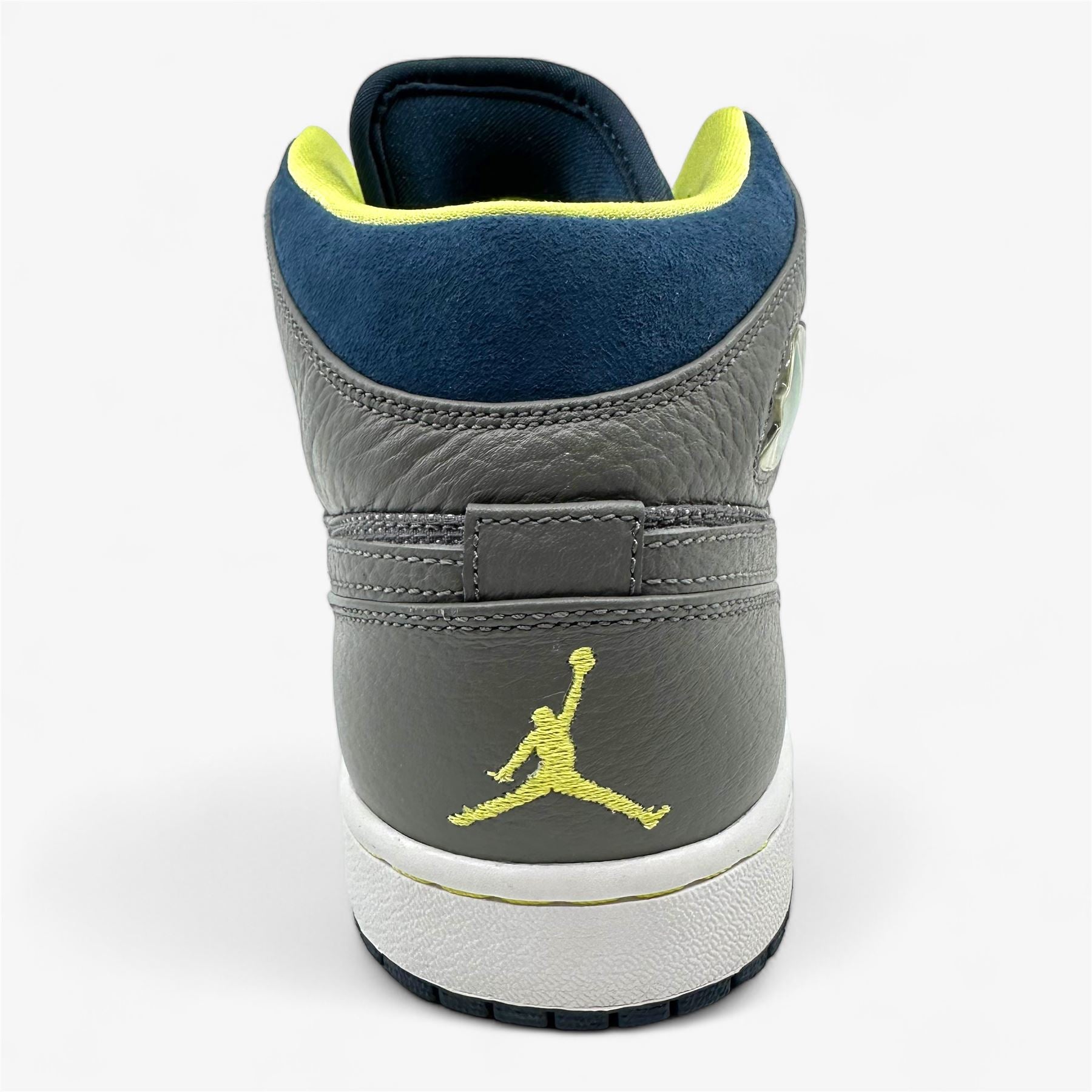 Jordan Air Jordan 1 Retro 97 TXT White Pewter Electric Yellow Mens Sneaker