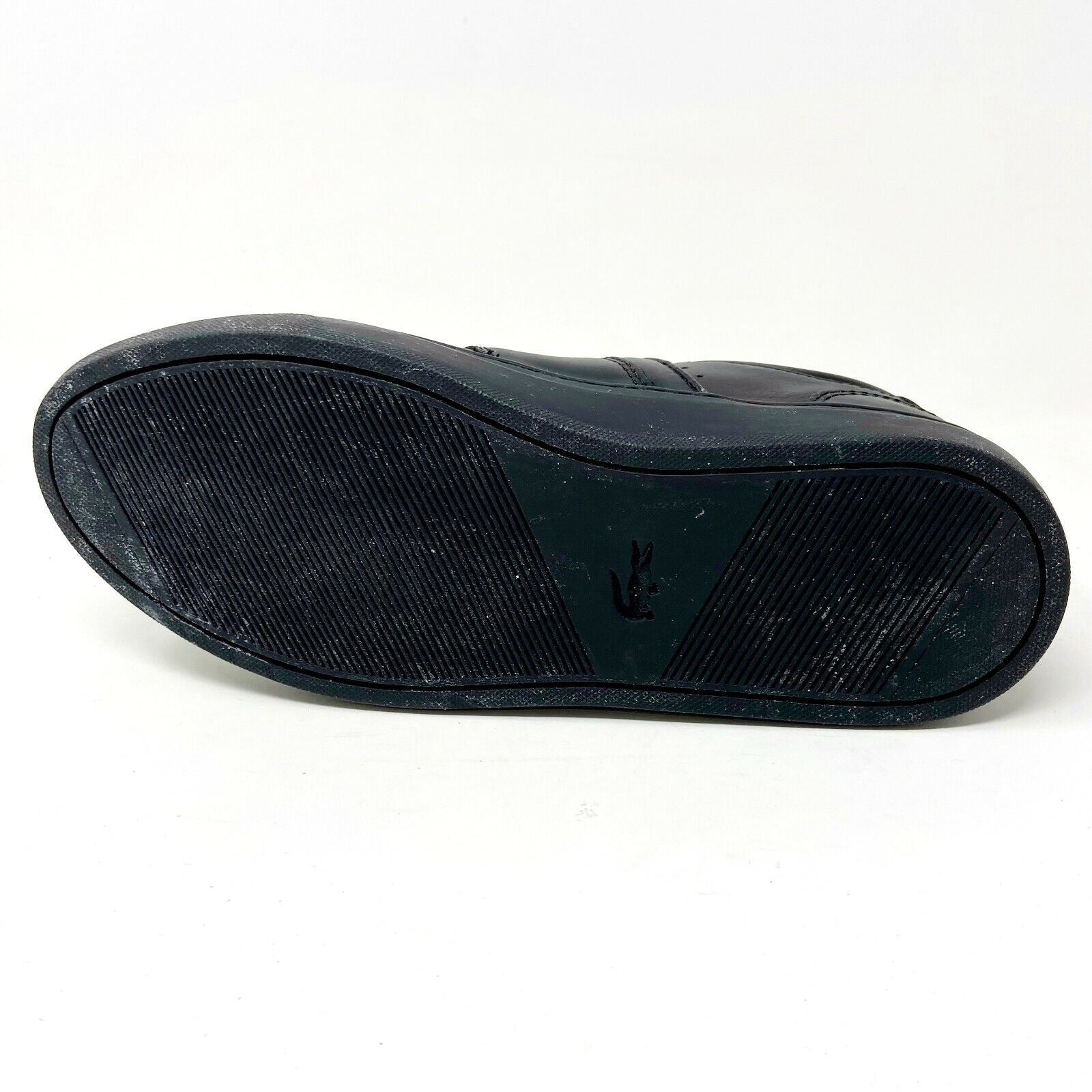 Lacoste Courtline 120 1 US CMA Leather Synthetic Black Mens Size 7 Sneakers