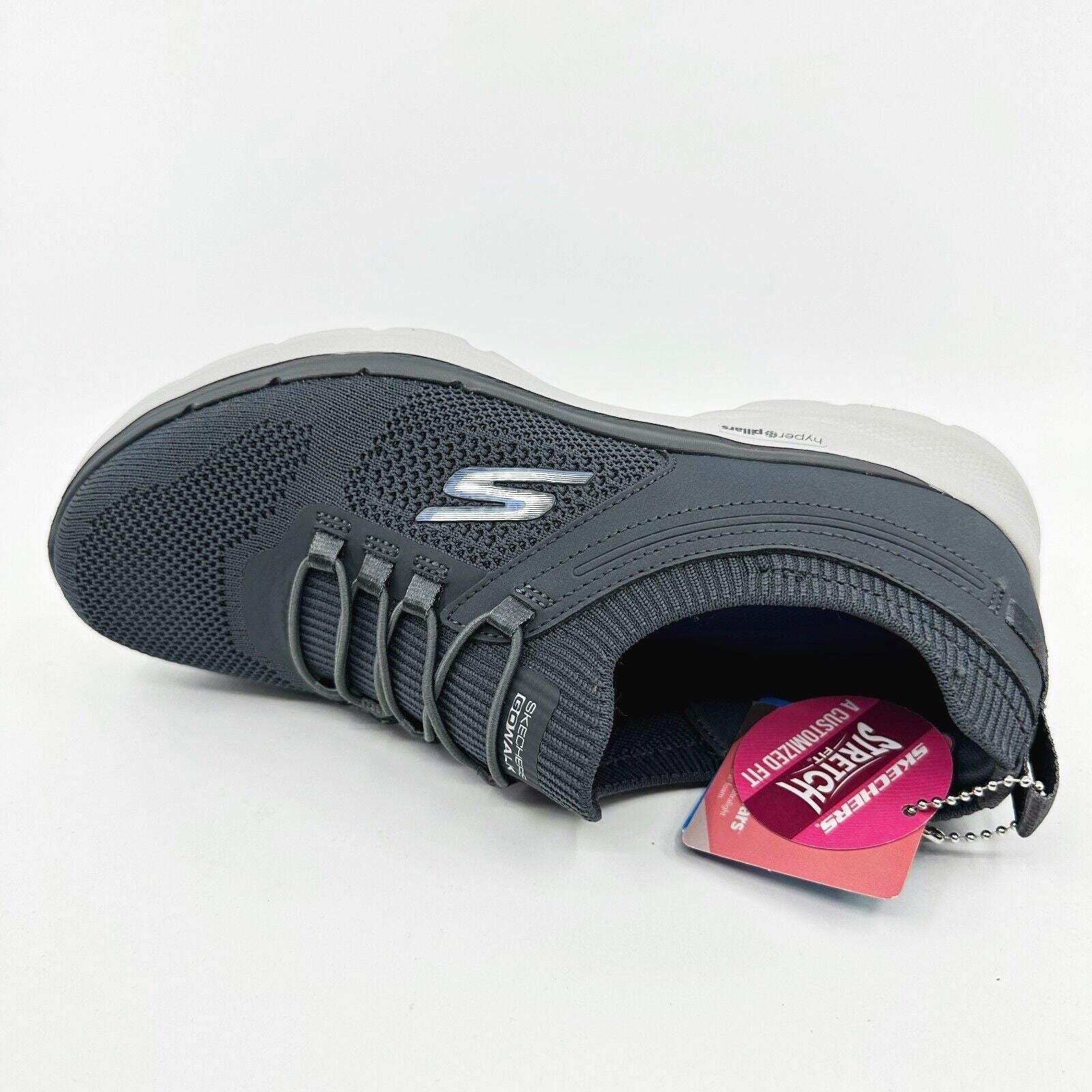 Skechers Go Walk 6 Summer Sparks Charcoal Womens Comfort Shoes