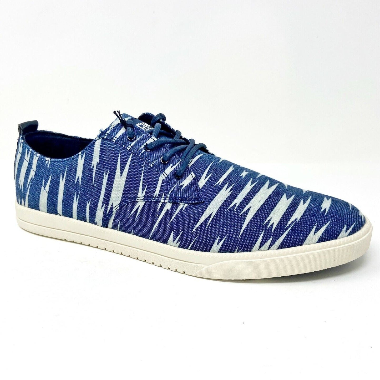 Clae Ellington Textile Deep Navy Bolt Canvas Mens Premium Casual Sneakers