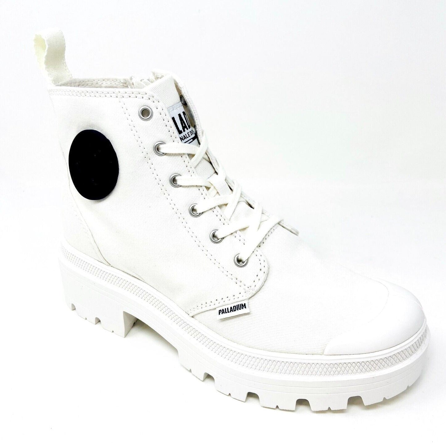 Palladium Pallabase Twill Star White Womens Platform Boots 96907 116